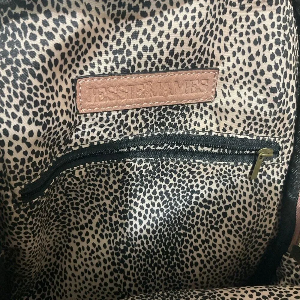 Jessie & James handbags Madison concealed carry backpack color TAUPE faux leathe